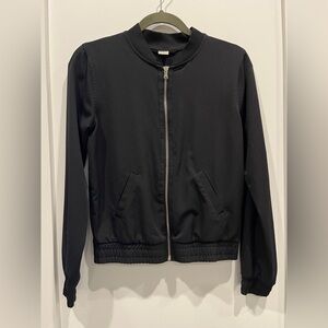 Old Navy Women's Lightweight Black Bomber Jacket